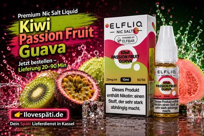 Elfliq Nic Salt Kiwi Passion Fruit Guava 20mg 10ml