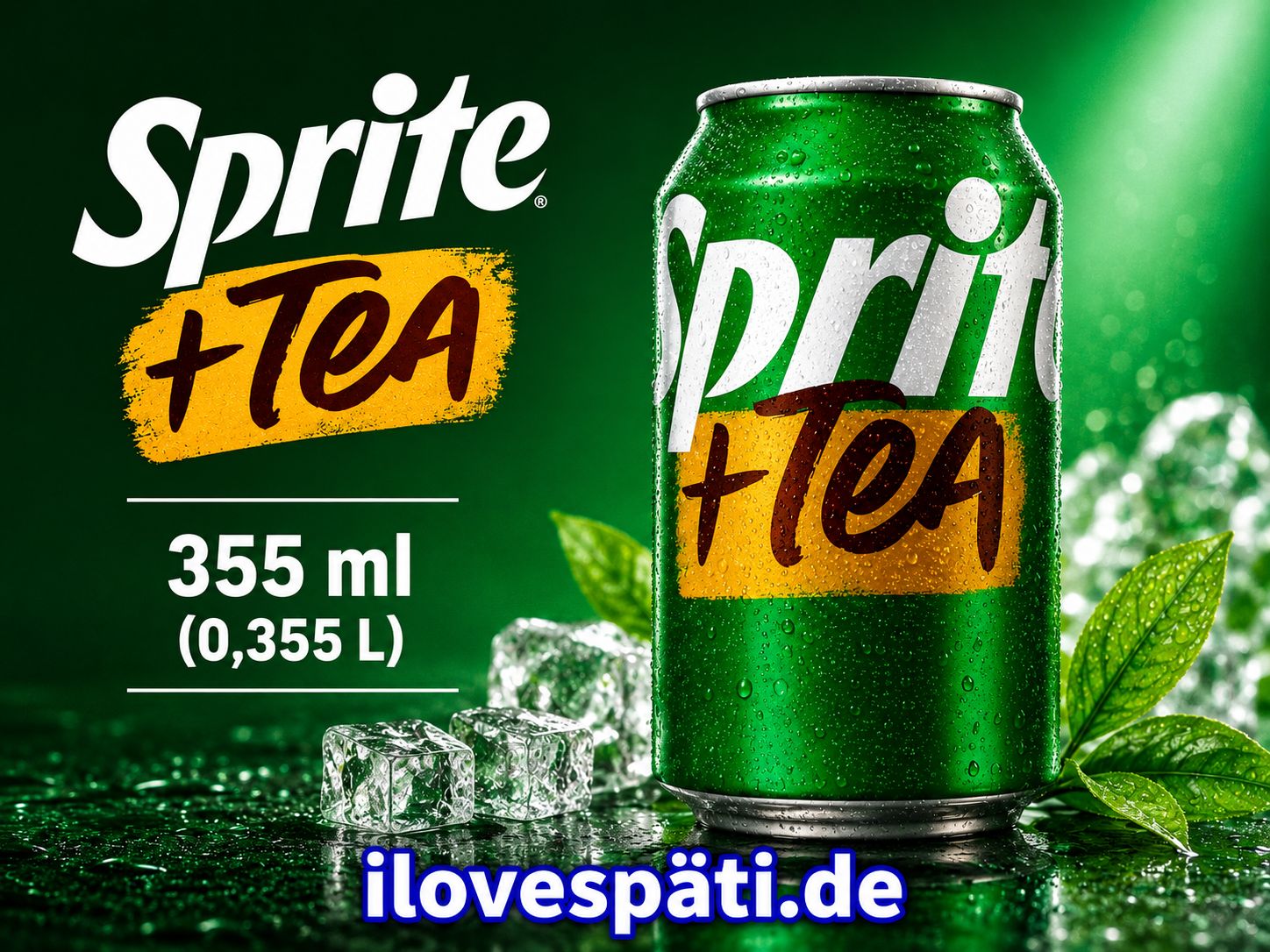 Sprite + Tea Zitronen-Limetten-Limonade mit Teearoma 355 ml