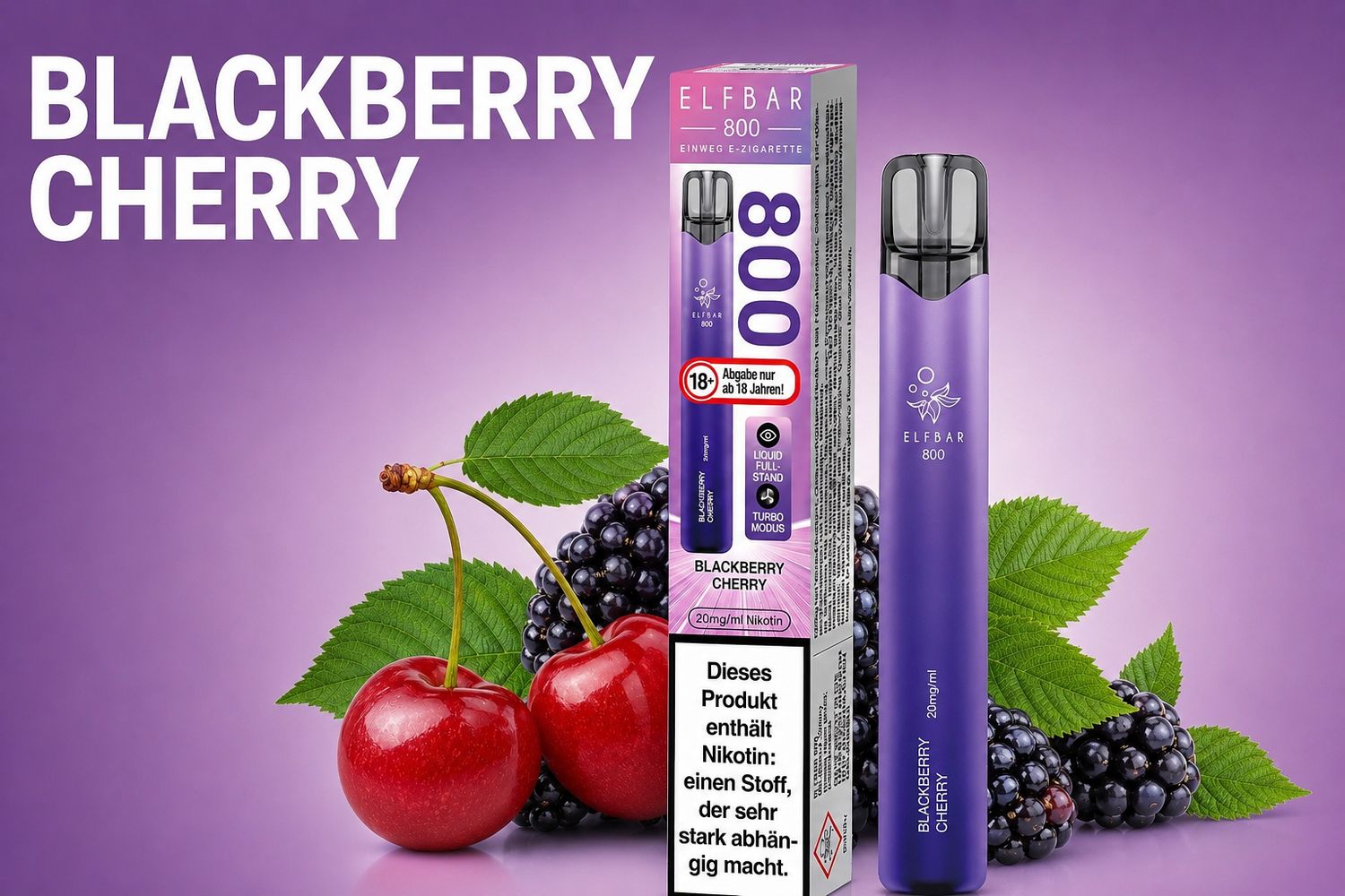 Elfbar 800 Blackberry Cherry 20mg