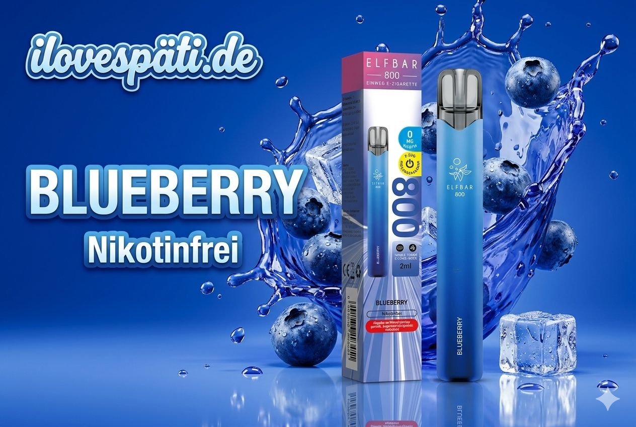 ELFBAR 800 Blueberry Nikotinfrei