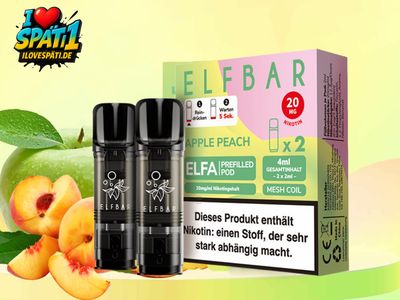 ELFBAR ELFA Prefilled Pod Apple Peach 20mg/ml (2er Pack)