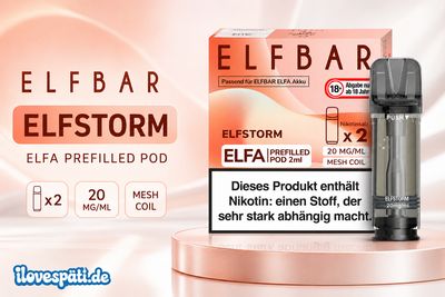 Elf Bar ELFA Prefilled Pod ELFSTORM 2er Pack Elf Bar ELFA Prefilled Pod ELFSTORM 2er Pack