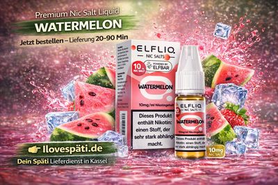 ELFLIQ Watermelon (10mg) – Nic Salt Liquid 10ml