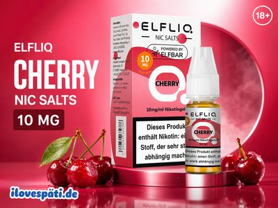 ELFLIQ Cherry Nic Salts by ELFBAR 10 ml 10 mg/ml Nikotinsalz Liquid 50/50