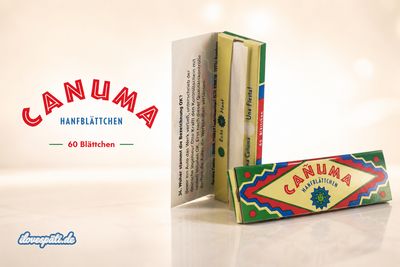 CANUMA Hanfblättchen – 60 Blättchen Zigarettenpapier