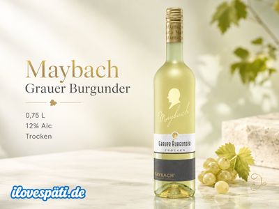 Maybach Grauer Burgunder trockener Weißwein 0,75 l 12% vol
