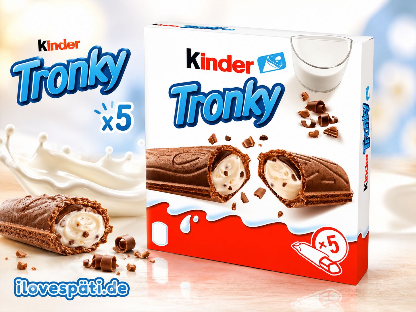 Kinder Tronky Waffelriegel 5 Stück 90 g