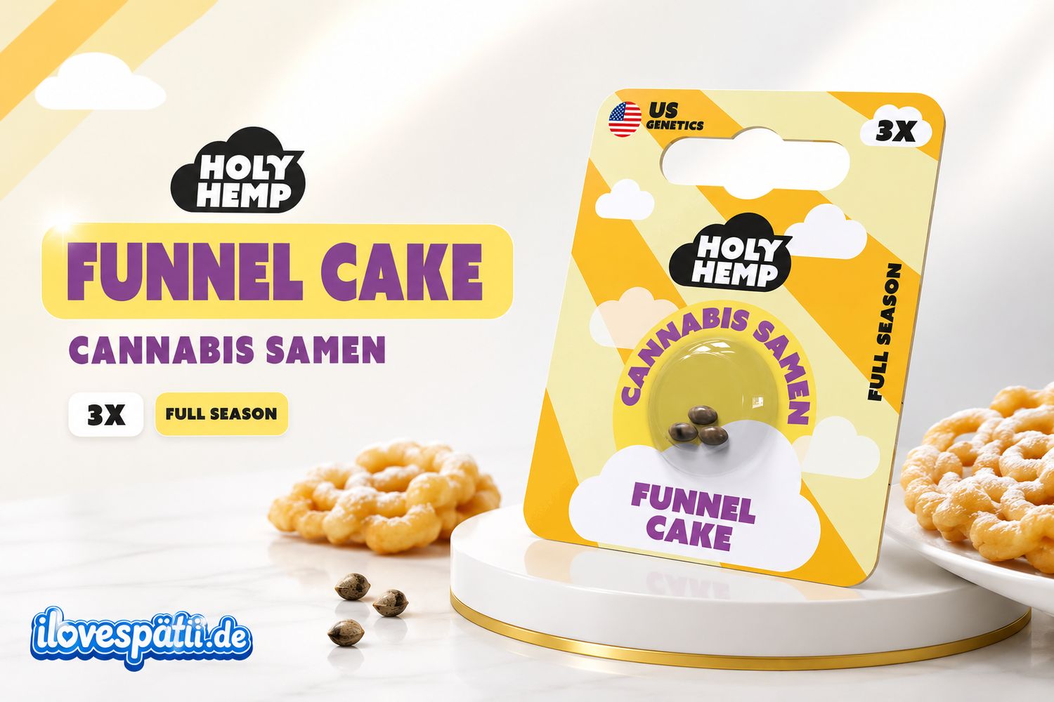 Holy Hemp Cannabis Samen Funnel Cake 3x
