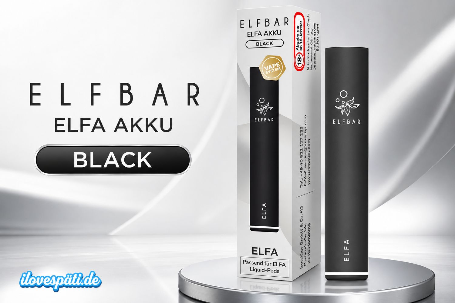 Elf Bar ELFA Akku Black