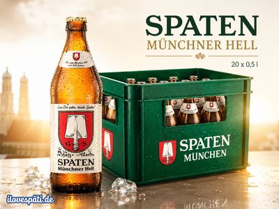 Spaten Münchner Hell – Kasten 20×0,5L | Original Münchner Helles
