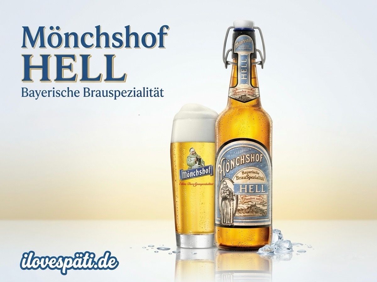 Mönchshof Hell bayerisches Helles Bier 0,5 l 4,9 % vol