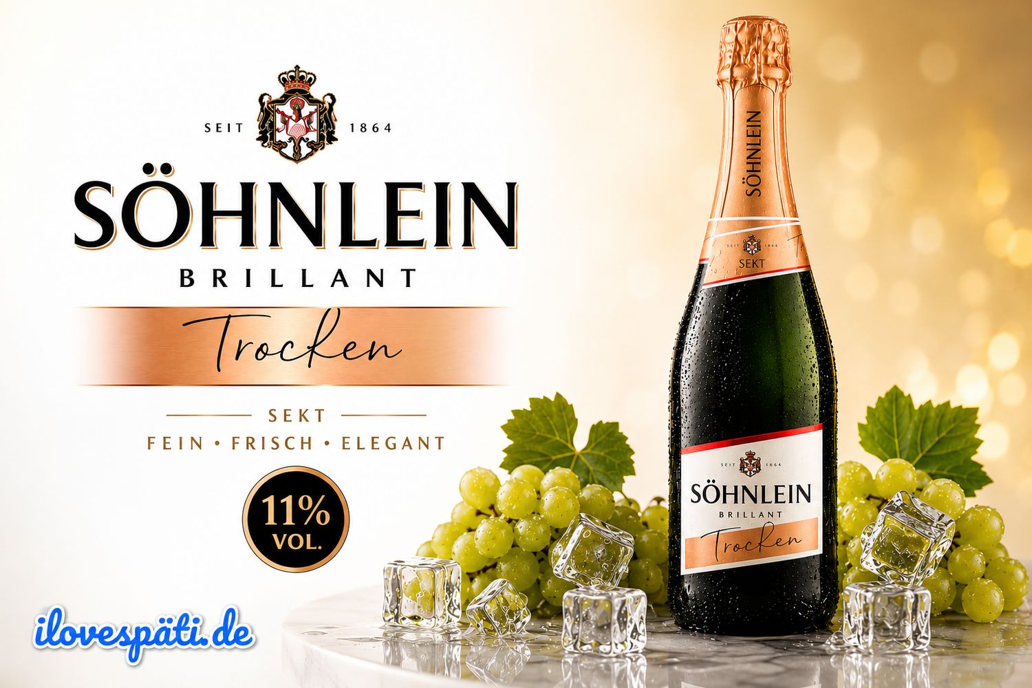 Söhnlein Brillant Sekt trocken 0,75l Alc. 11% Vol