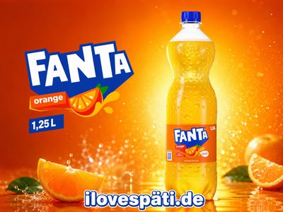 Fanta Orange Limonade 1,25 l PET – 3 % Orangensaft Fanta Orange Limonade 1,25 l PET – 3 % Orangensaft