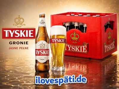 Tyskie Gronie Pils Bierkasten 20 × 0,5 l 5,2 % Vol.