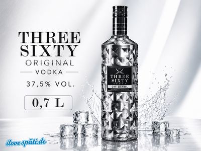 Three Sixty Original Vodka 0,7 L 37,5% Vol. Three Sixty Original Vodka 0,7 L 37,5% Vol.