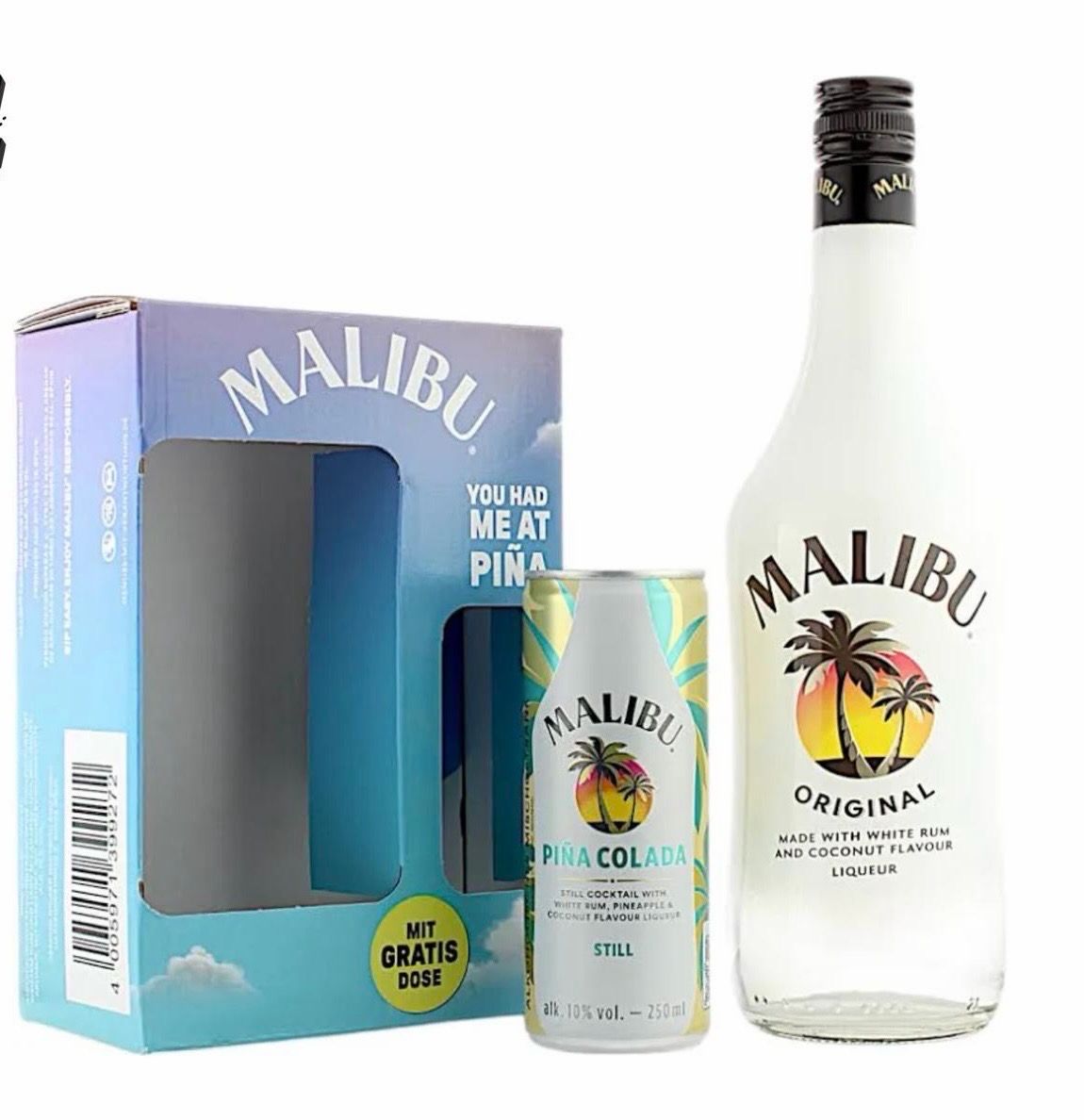 Malibu Liqueur 0.7L Alc. 18% Vol + gratis Dose Malibu Liqueur 0.7L Alc. 18% Vol + gratis Dose