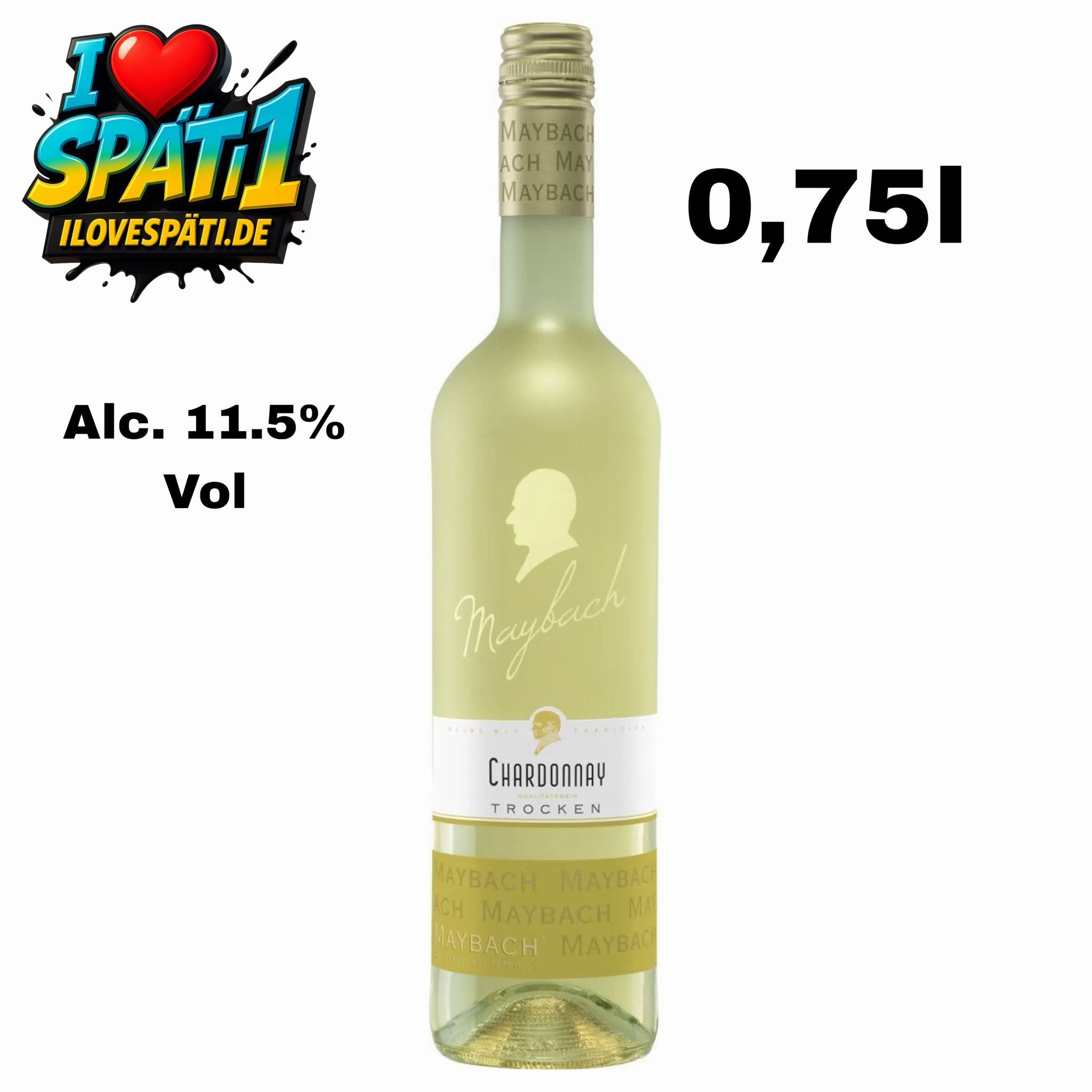 Maybach Chardonnay Trocken 0,75l