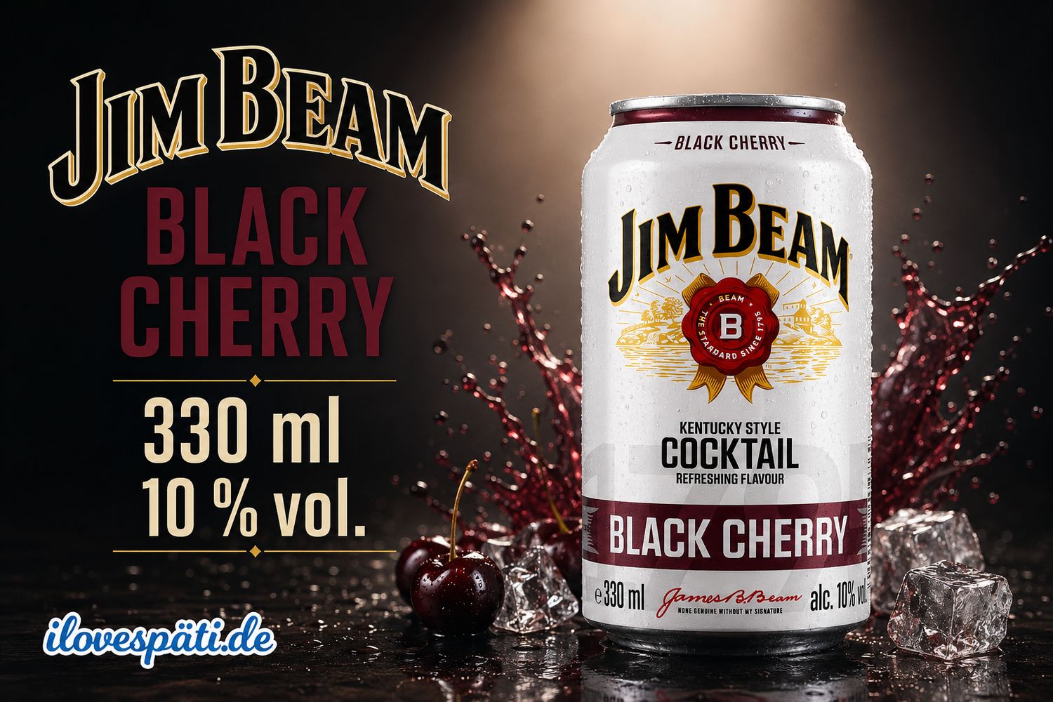 Jim Beam Black Cherry Kentucky Style Cocktail 0,33l