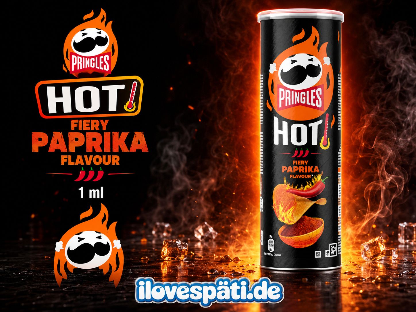 Pringles HOT Fiery Paprika Flavour 160 g