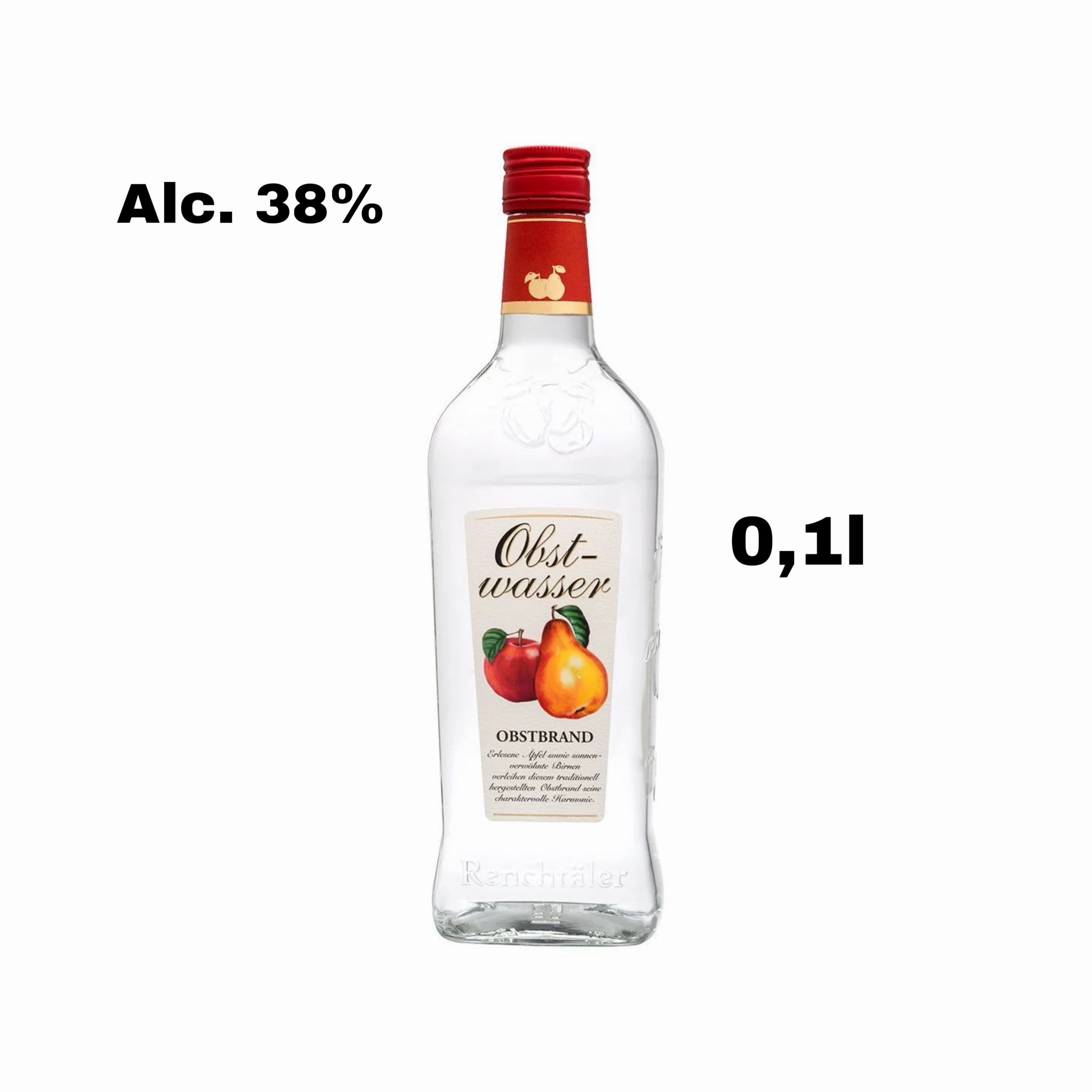 Brandständter Obst-Wasser 0,1L Alc.38%