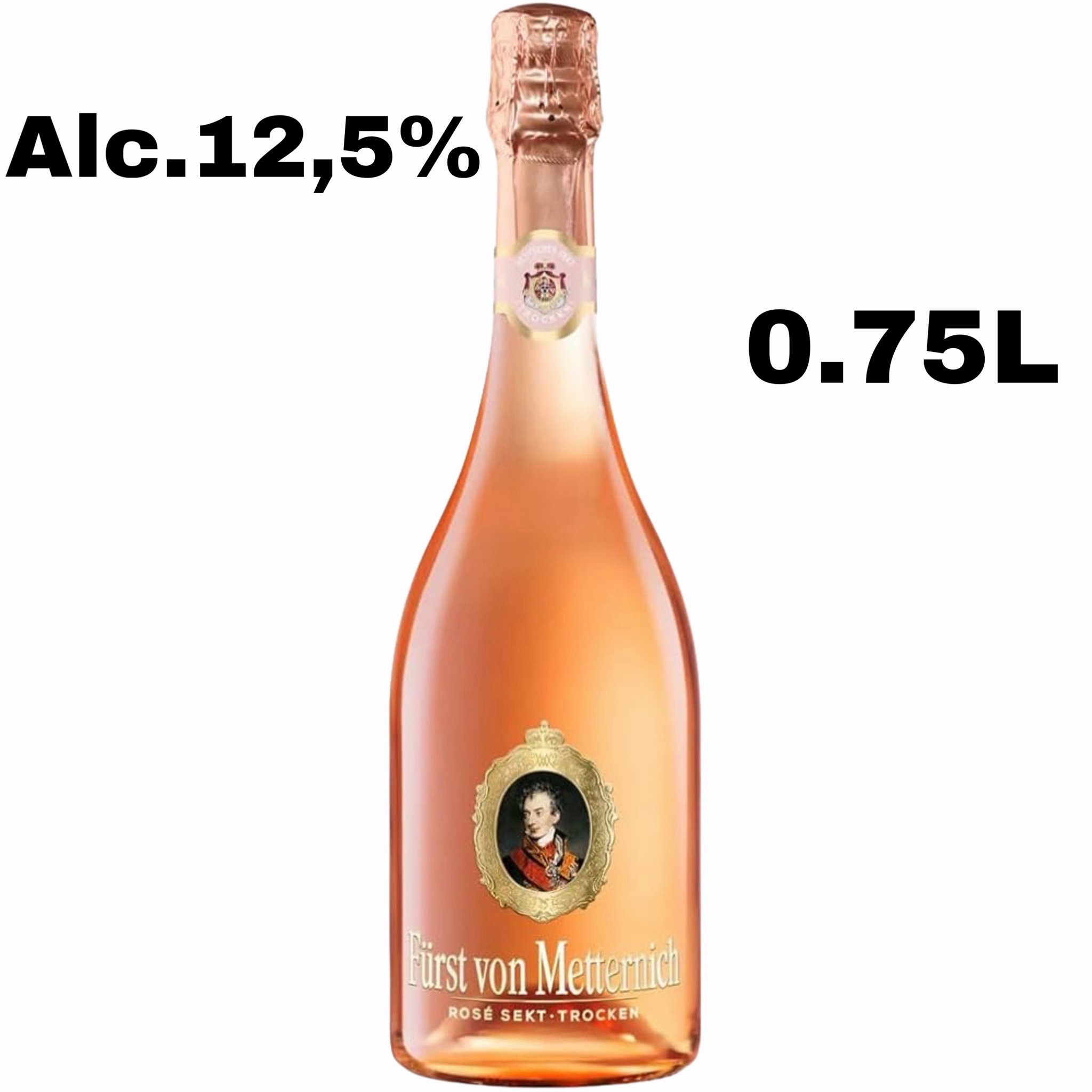 Fürst von Metternich Rosé Sekt trocken 0.75L