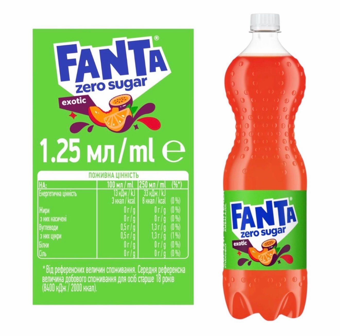Fanta Zero Exotic 1,25 L