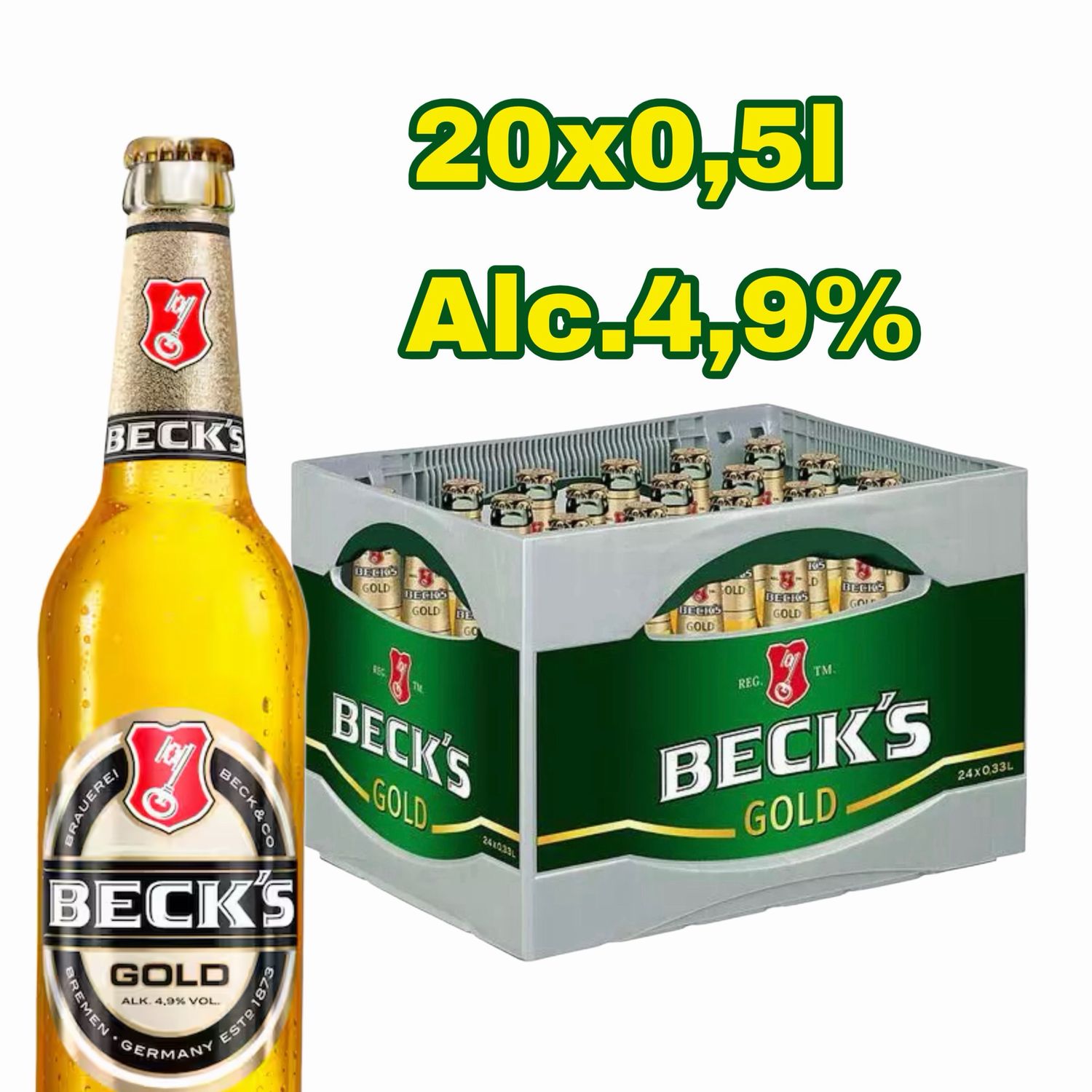 Beck’s Gold Kasten 20×0,5 L
