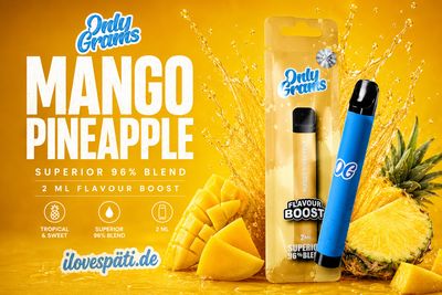 OnlyGrams Superior Blend Mango Pineapple Vape 2ml