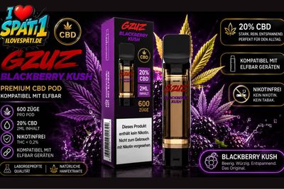 Gzuz Blackberry Kush Prefilled Pod 1ml
