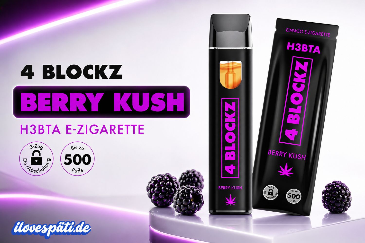 4 Blockz Berry Kush Vape 1ml