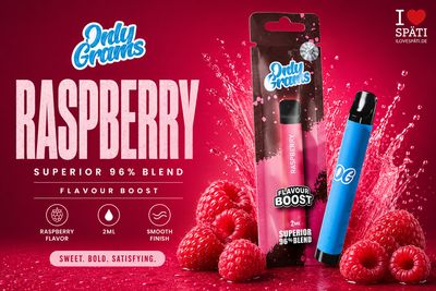 OnlyGrams Superior Blend Raspberry Vape 2ml OnlyGrams Superior Blend Raspberry Vape 2ml