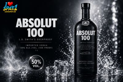 Absolut Vodka 100 1L 50% Vol