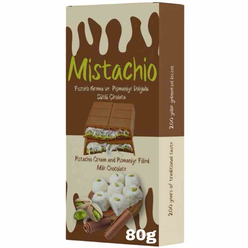 Mistachio Türkische Zuckerwatte mit Pistazienfüllung 80g