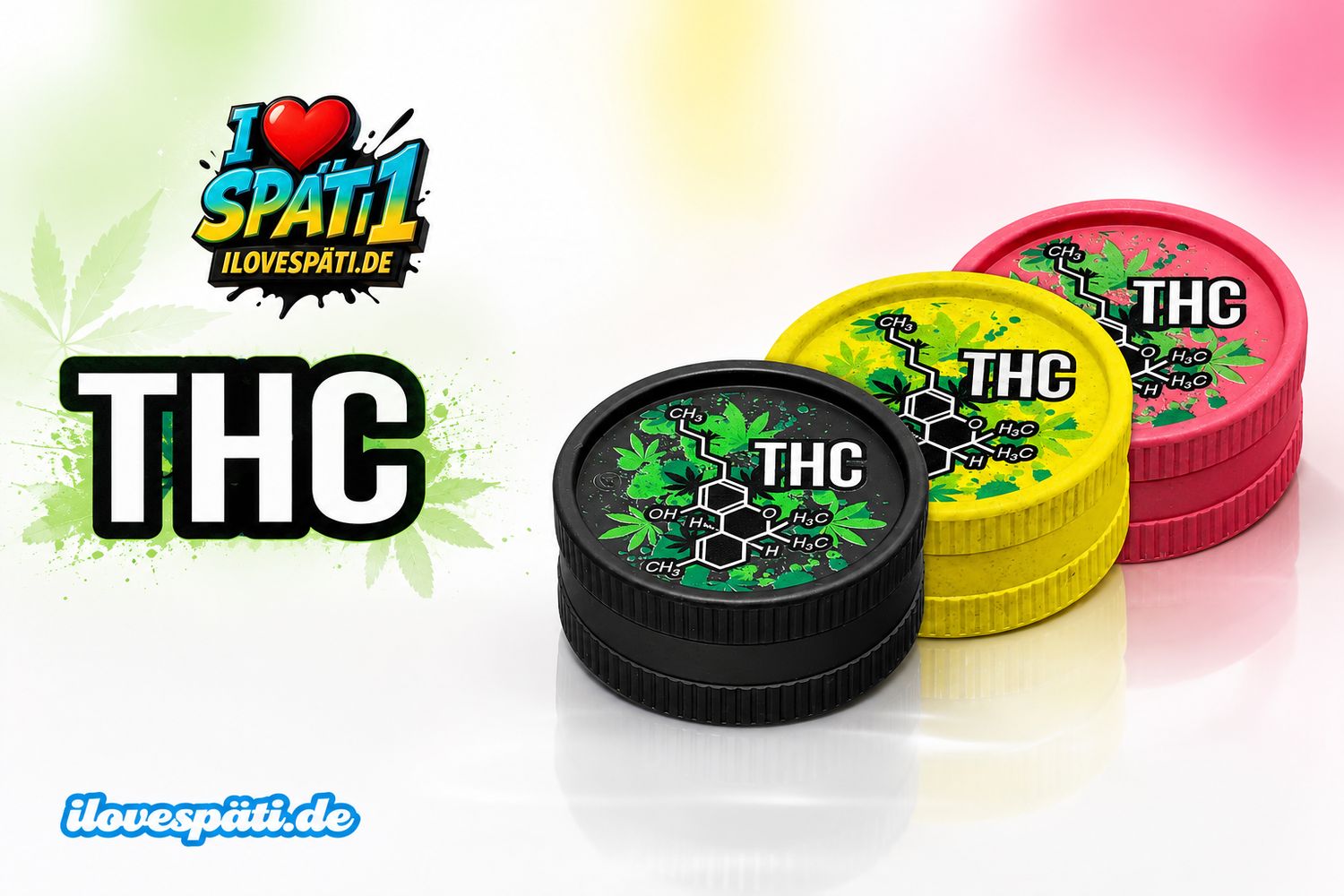 THC Grinder mit Molekül-Design 1stk