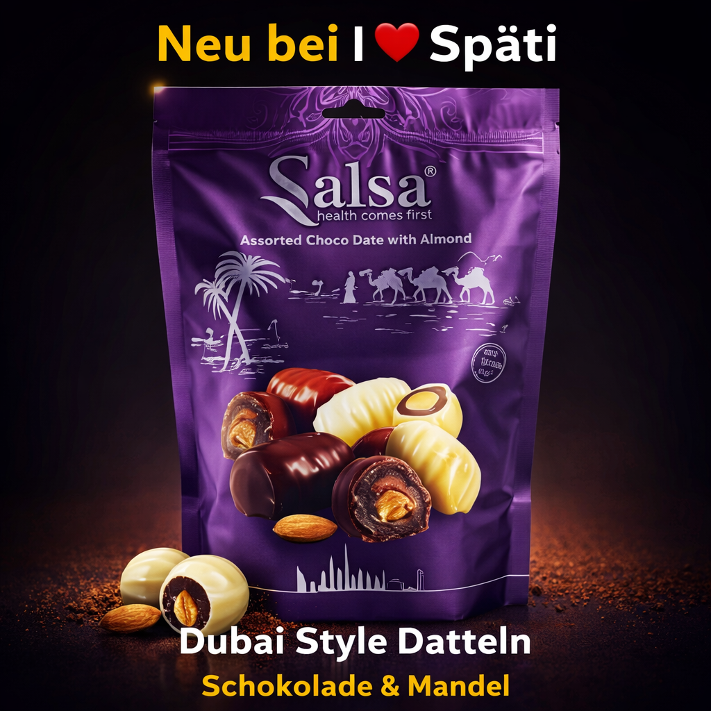 Dubai Datteln Schokolade & Mandel – Salsa 500g