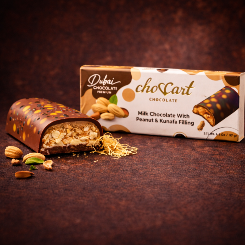 Dubai Peanut & Kunafa Chocolate Bar 37gr.