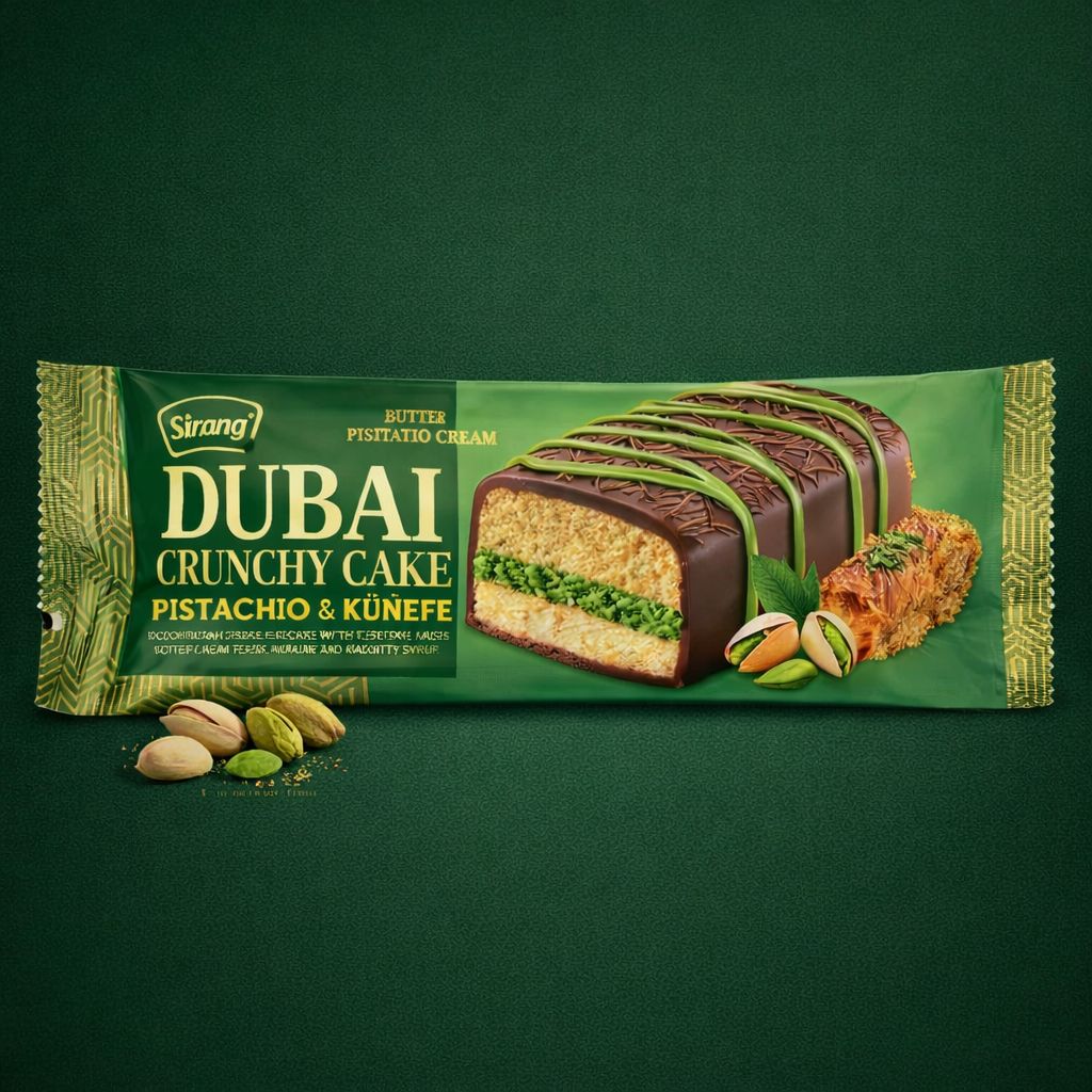 Dubai Crunchy Cake Pistachio & Kunefe 50g Dubai Crunchy Cake Pistachio & Kunefe 50g