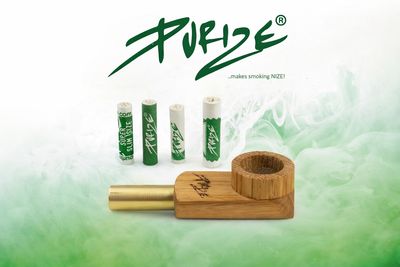 PURIZE Wood Pipe Kit – Aktivkohlefilter