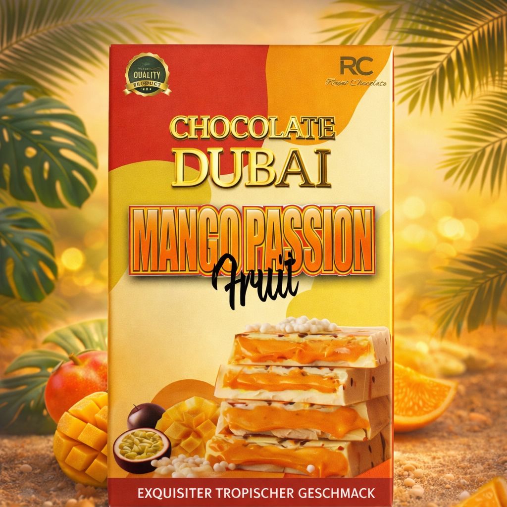 Dubai Chocolate Mango &amp; Passion Fruit 100g