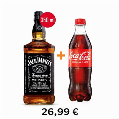 Jack Daniel’s 35 cl + Coca-Cola 0,5 l
