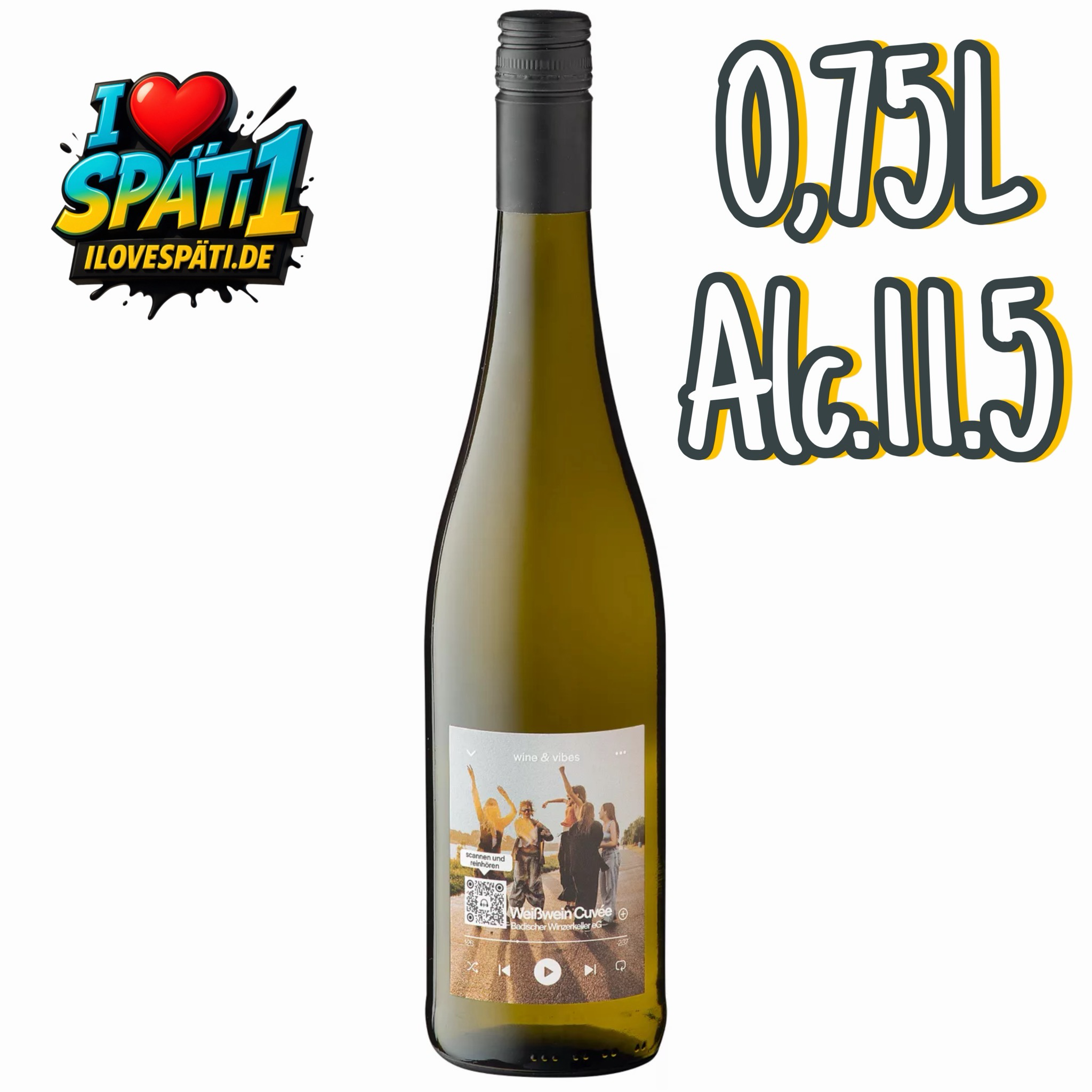 Weißwein Cuveé (wine & Vibes ) 0.75l