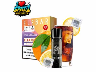 ELFBAR ELFA Prefilled Pod Cola &amp; Orange 20mg Nikotin