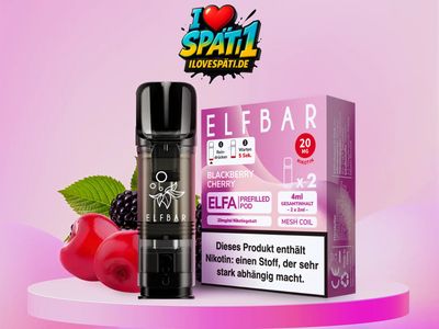 ELFBAR ELFA Prefilled Pod Blackberry Cherry 20mg/ml Nikotinsalz (2er Pack)