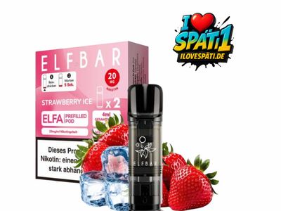 ELFBAR ELFA Prefilled Pod Strawberry Ice 20mg/ml Nikotinsalz (2er Pack)