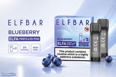 Elfbar ELFA Prefilled Pod – Blueberry, 20% Nikotin, 2er Pack