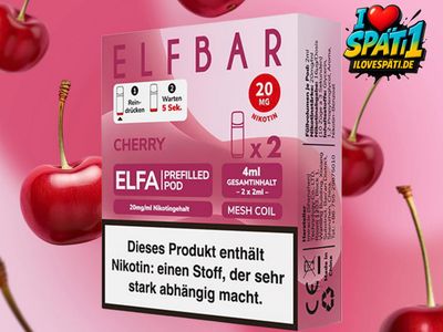 ELFBAR ELFA Prefilled Pod Cherry 20mg/ml Nikotinsalz (2er Pack)