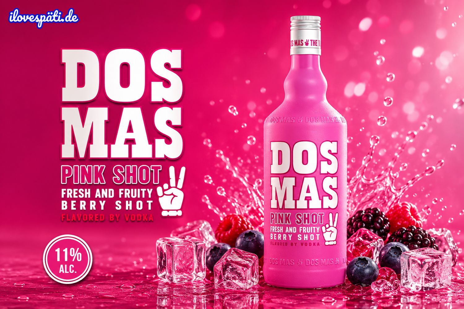 Dos Mas Pink Shot Fresh &amp; Fruity Berry 0,7L