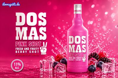 Dos Mas Pink Shot Fresh &amp; Fruity Berry 0,7L