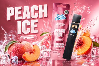 ONLYGRAMS - PEACH ICE - SUPERIOR BLEND - EINWEG VAPE