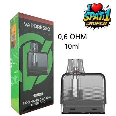 Vaporesso Eco Nano Leerpod | 10ml | 0.6 OHM